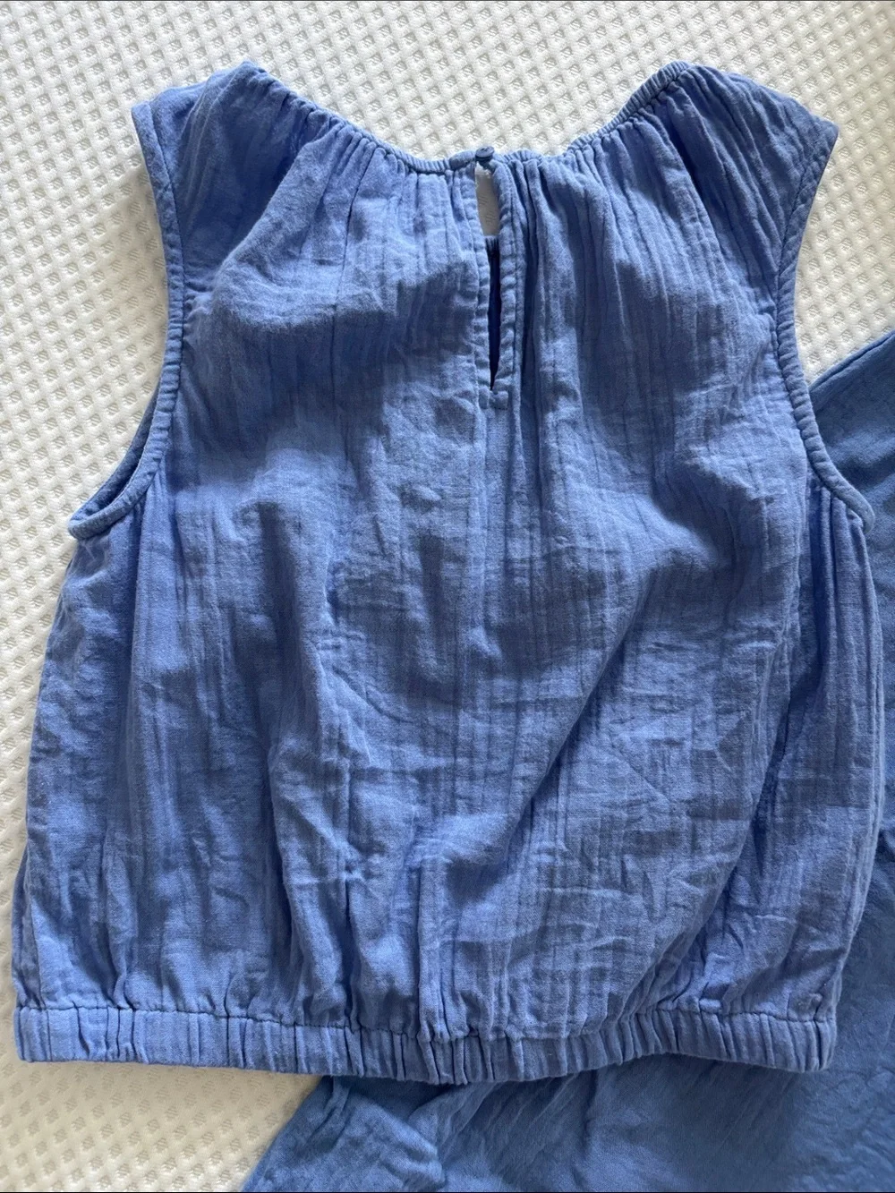 Pact Organic Cotton Blue Cotton Gauze Matching Set